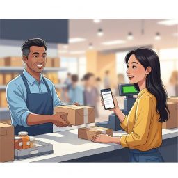 pagamento e ritiro prodotti in negozio